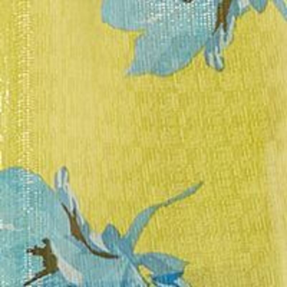 BAR III Womens Yellow Floral Spaghetti Strap V Neck Tank Top Size: XS - Picture 3 of 3